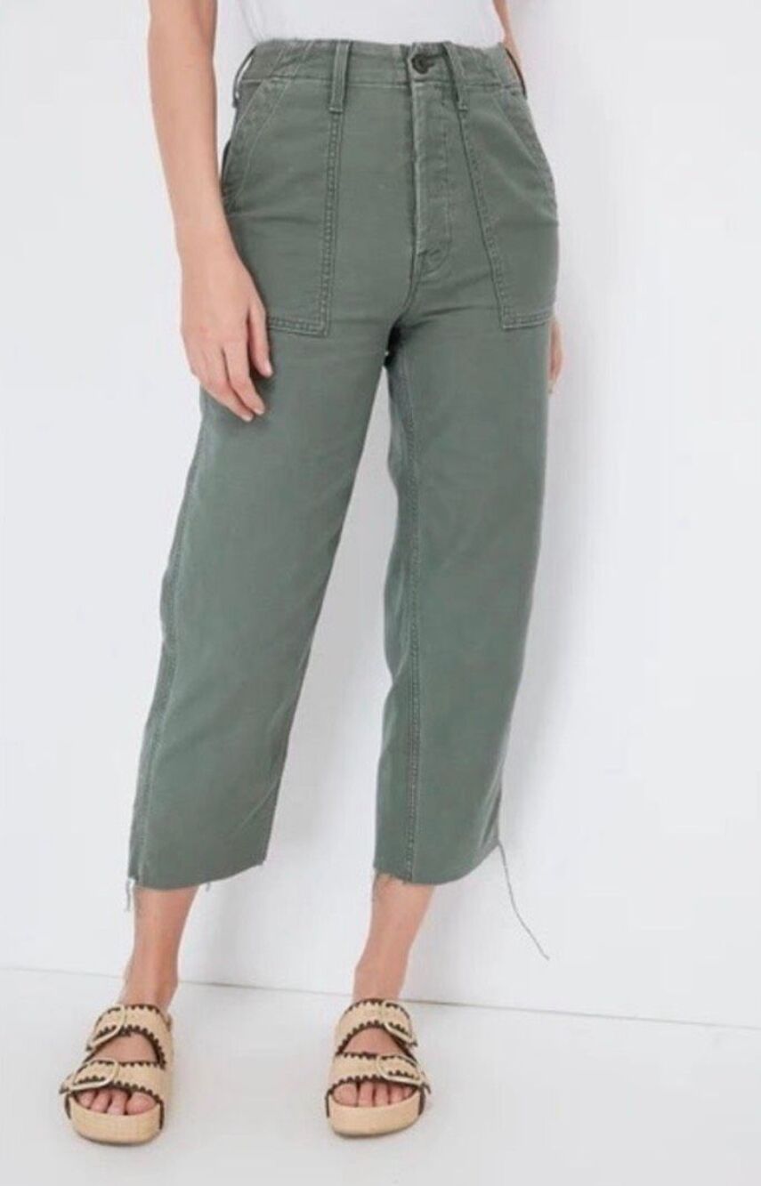 Mother Patch Pocket Private Ankle Fray in Roger That Size 30 - Picture 9 of 14